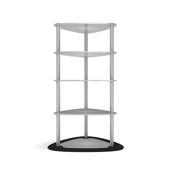 Brandcusi Triangular Tower Merchandiser Display Top Display With Shelves