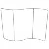 10ft serpentine waveline displays frame