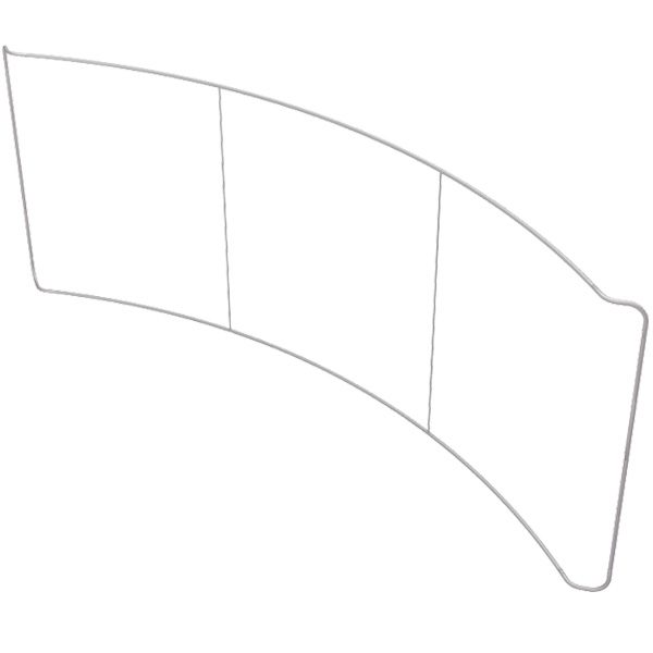 20ft curved waveline displays frame