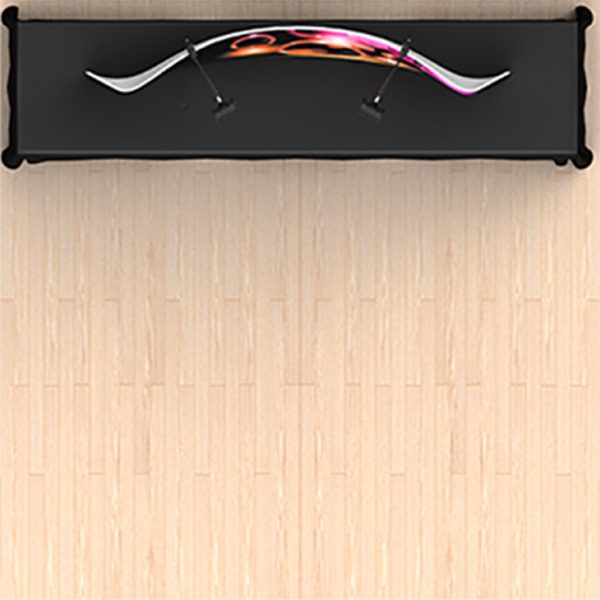 8ft curved table top waveline display