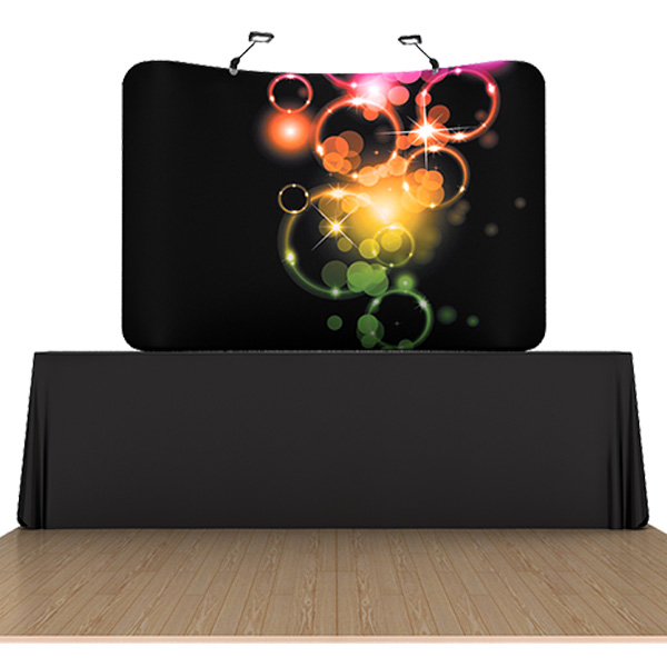 8ft curved table top waveline displays