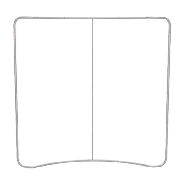 8ft curved waveline displays frame
