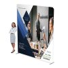 8ft Waveline XL Media Panel Tension Fabric Display With Full Color Graphics