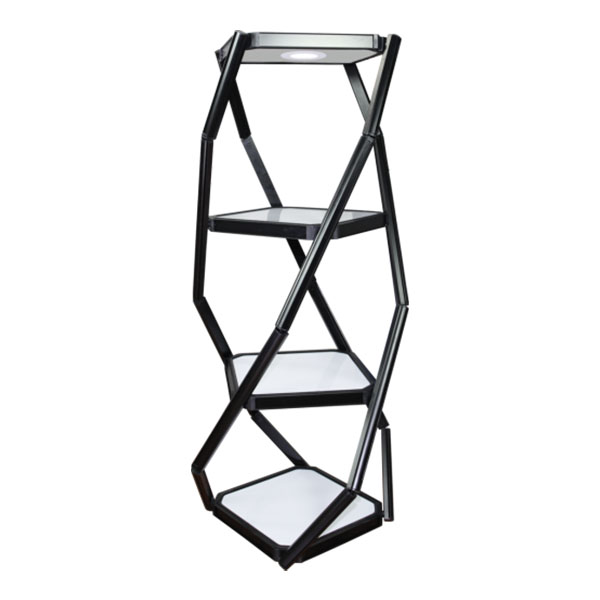Collapsible display shelves discount