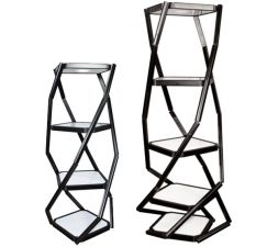 Twist Portable Display Cabinets With Lights