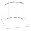 Hyperlite Hybrid Truss Extrusion Display System - 10 x 10 Curve