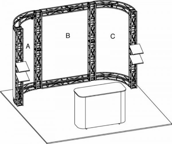 Bodega EZ-6 Truss 10x10 Booth Hardware