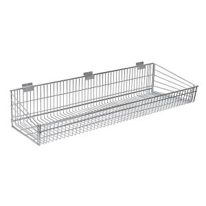 Endless Wire Slatwall Shelf - Chrome