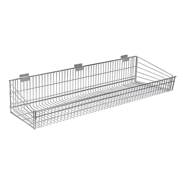 Endless Wire Slatwall Shelf - Chrome