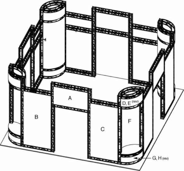 Eureka EZ-6 20′ x 20′ Truss Kit Graphic Only