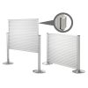 Hinged Framed Slatwall Panels With Merchandising Posts