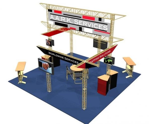 Covina EZ-6 20′ x 20′ Exhibit Display Truss Kit