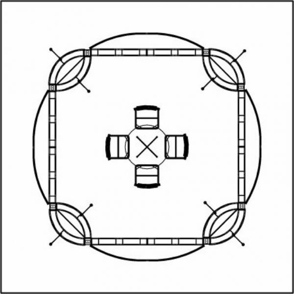 Presidio EZ-6 20′ x 20′ Truss Kit Hardware Only