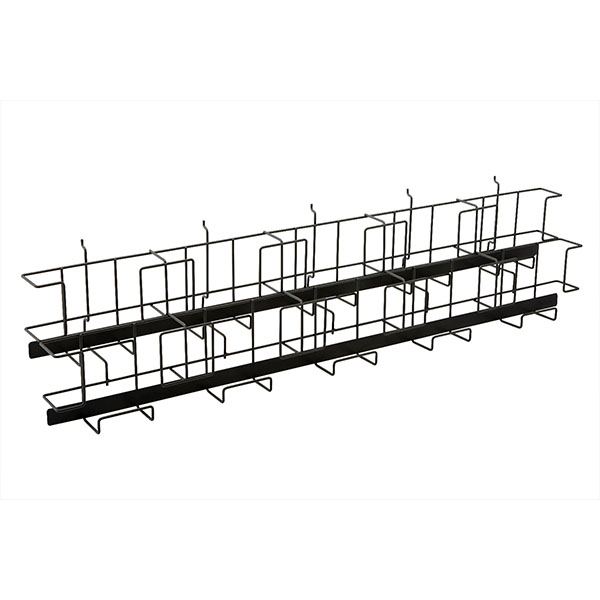 Wire Magazine Rack For Slatwall - Black