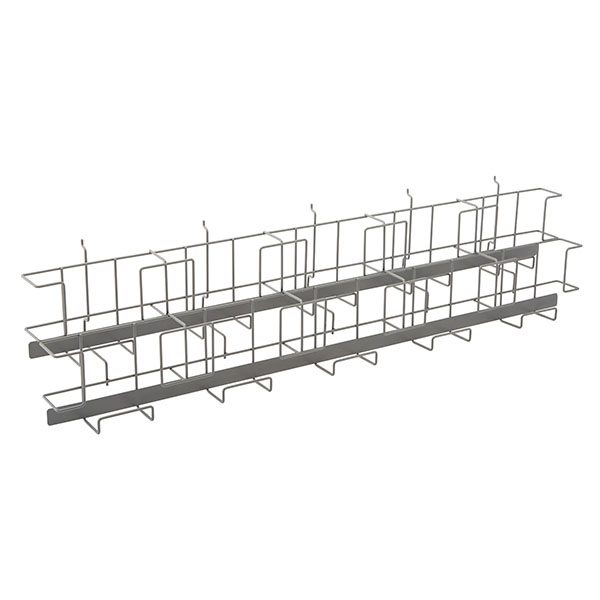 Wire Magazine Rack For Slatwall - Gray