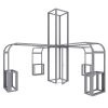 Frame for Modco Modular Exhibit Display 05 - 30FT x 30FT Island Exhibit