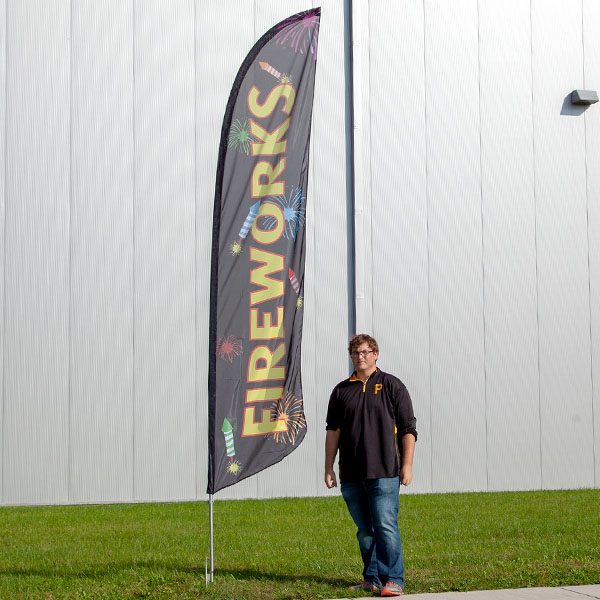 Bowflag® Stock Design Fireworks Feather Flag