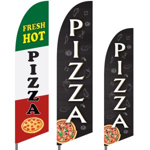 Bowflag® Stock Design Pizza Feather Flag