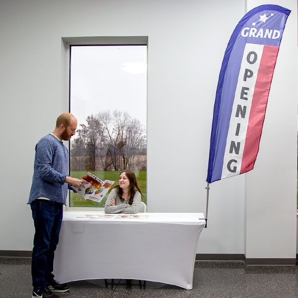 Bowflag® Stock Design Grand Opening Feather Flag
