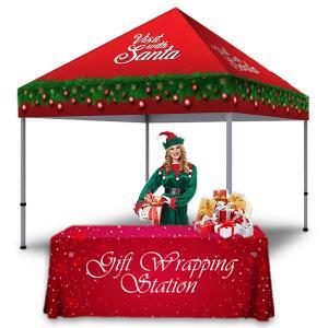 Holiday Gift Wrapping Kit Tents and Table Covers