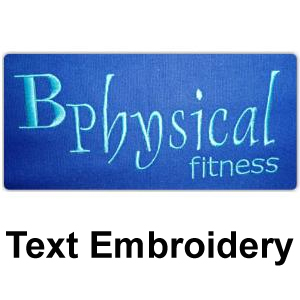 Text Embroidery