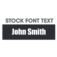Stock Fonts Only