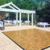SnapLock Dance Floor Laminate Tiles Oak great for outdoor events