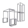 Frame for Modco Modular Kit 11 20'x20' Custom Island Exhibit