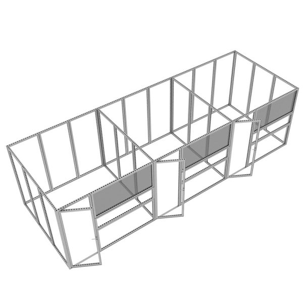 Frame for Modco Modular 18 Triple Conference Room Trade Show Exhibit