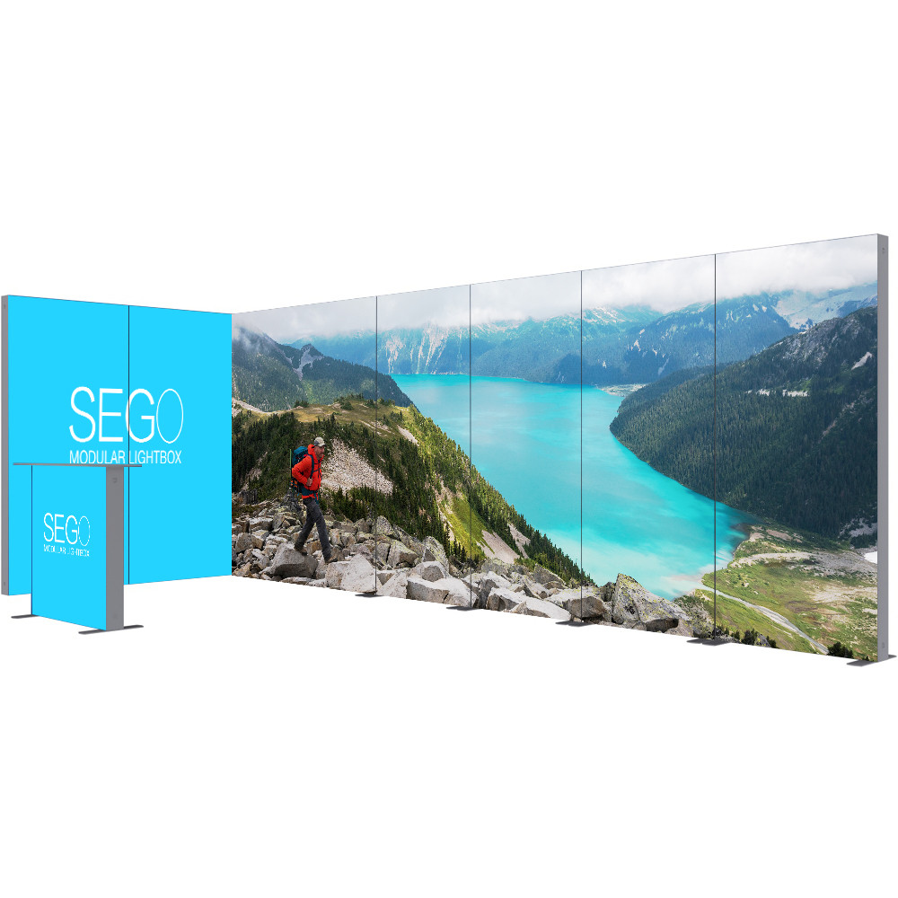 Angle View SEGO Configuration H 20x10 Graphic Package