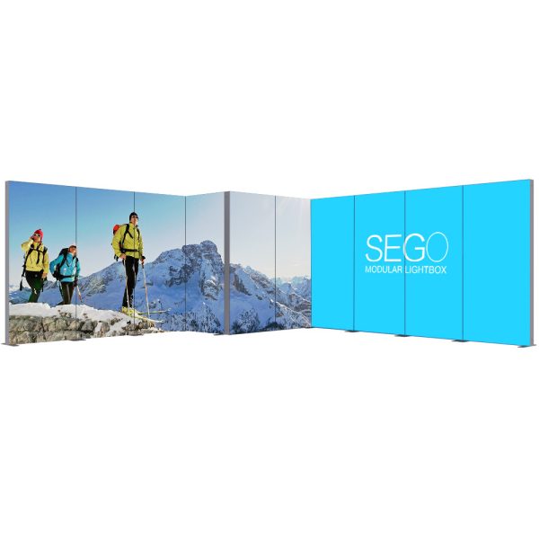 Angle View SEGO Configuration I 20x10 Graphic Package