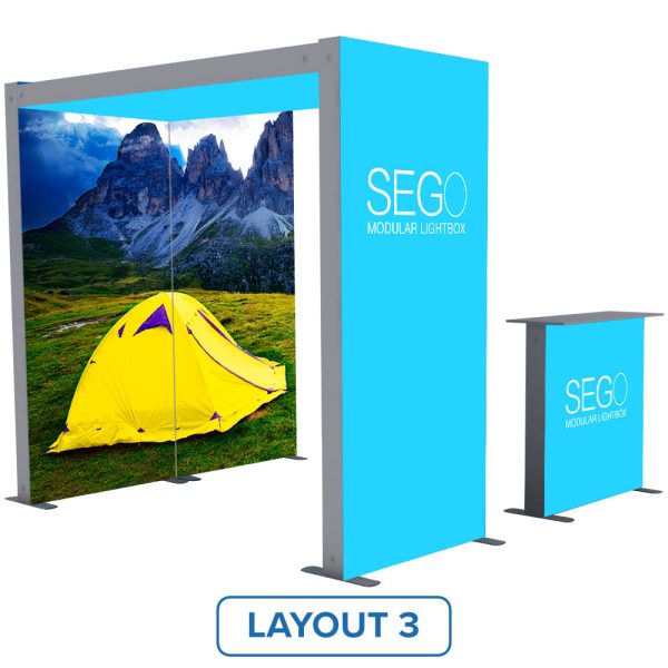 Angle View SEGO Configuration K 10x10 Layout 3