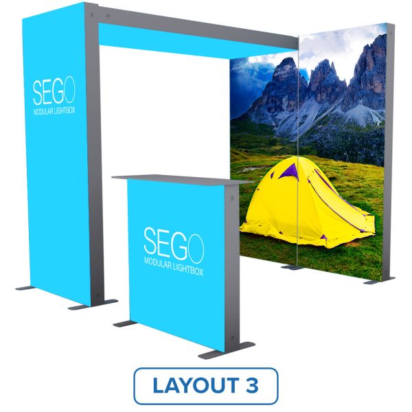 Side View SEGO Configuration K 10x10 Layout 3