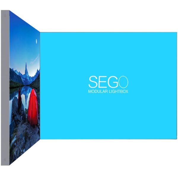 Front View 20' x 10' SEGO Modular Lightbox Display Configuration B