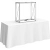 Front Left View Embrace Backlit 2.5ft Tabletop Display Frame