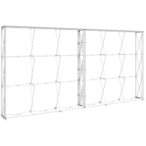 Front Left View Embrace 15ft Full Height Hopup Display Exposed Frame