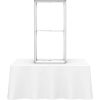 Front View Embrace 2.5ft Tabletop Display Frame Exposed