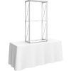 Front Left View Embrace 2.5ft Tabletop Display Frame Exposed