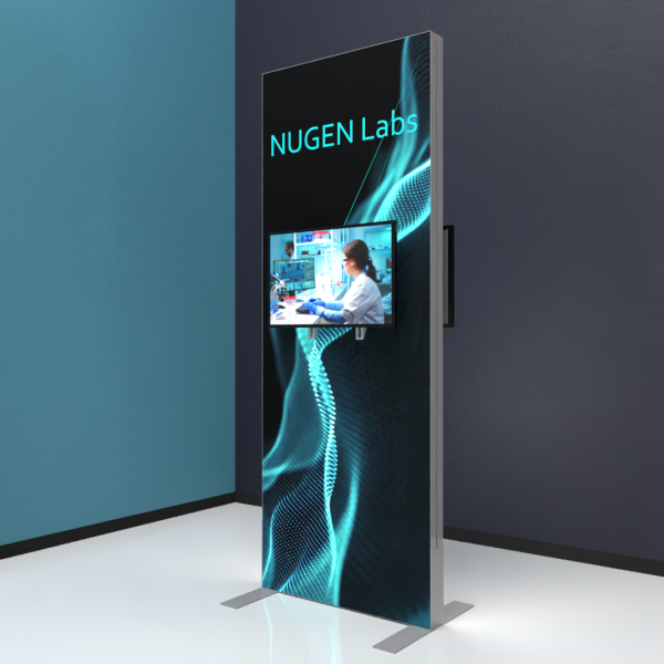 Vector Frame Monitor Kiosk DS 01 Tension Fabric Display