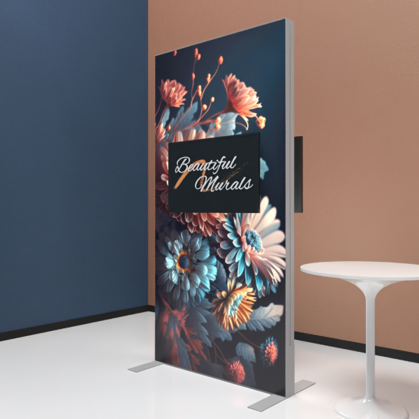Vector Frame Monitor Kiosk DS-02 Tension fabric Display