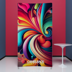 Vector Frame Curved Banner Stand 02