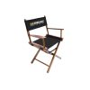 Imprinted Gold Medal Contemporary Director's Chair 18" walnut