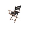 Imprinted Gold Medal Contemporary Director's Chair 18" walnut