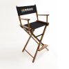 Imprinted Gold Medal Contemporary Director's Chair 30" walnut