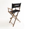 Imprinted Gold Medal Contemporary Director's Chair 30" walnut