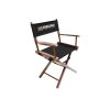 Imprinted Gold Medal Commercial Director's Chair 18" walnut