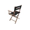 Imprinted Gold Medal Commercial Director's Chair 18" walnut