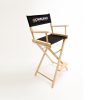 Imprinted Gold Medal Commercial Director's Chair 30" natural