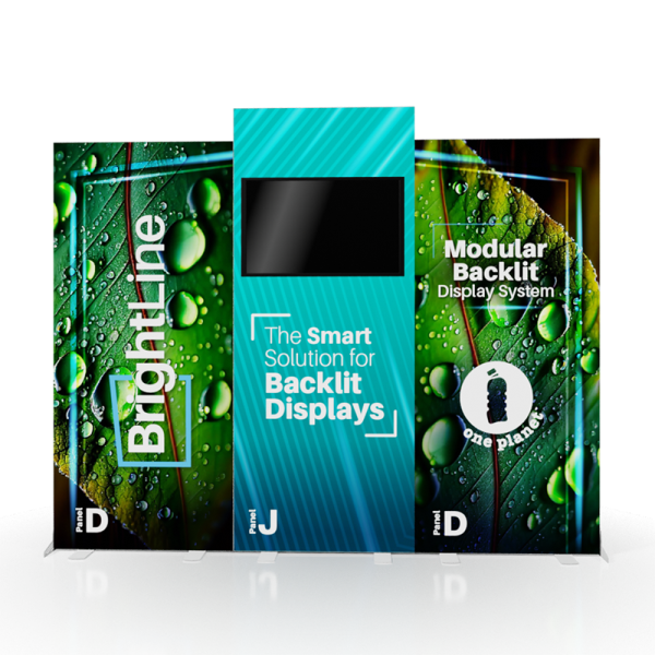 10ft BrightLine Backlit Display Kit 10-DJD