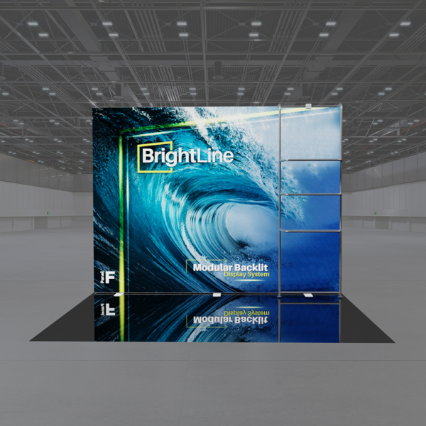 10ft BrightLine Backlit Display Kit 10-F-Waterfall